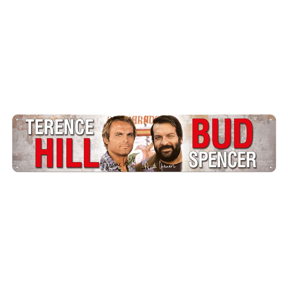 Bud Spencer & Terence Hill Blechschild Autogramm