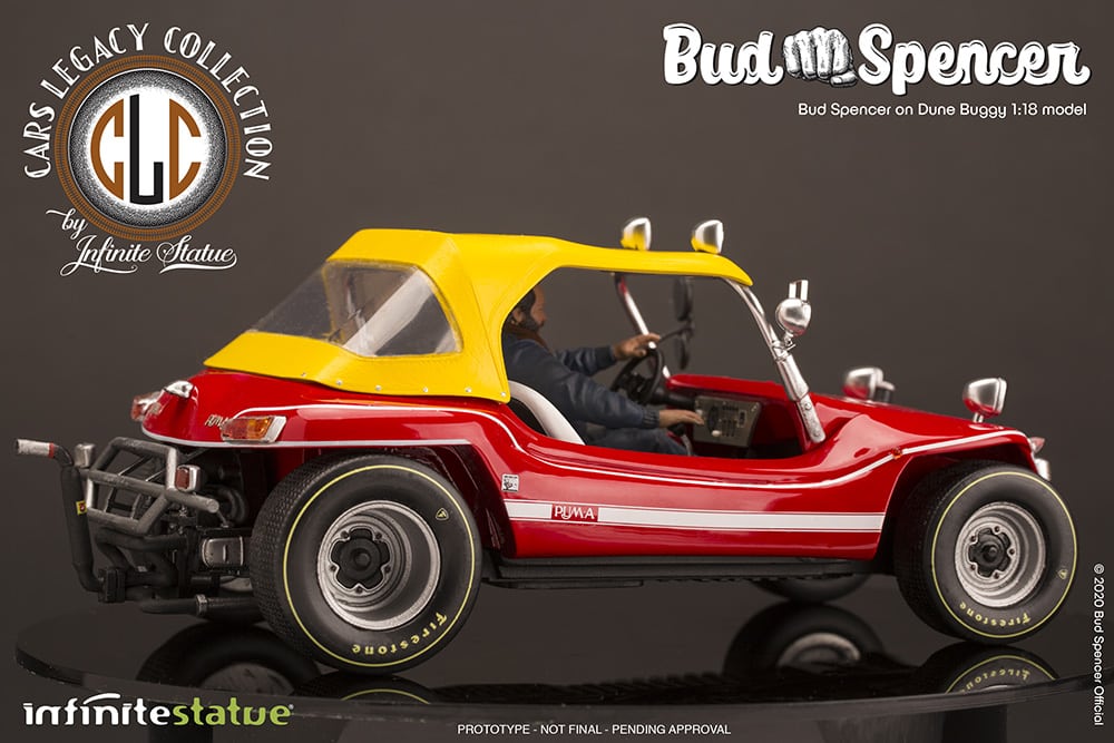 Dune Buggy Modell mit Bud Spencer von Infinite Statue 1:18