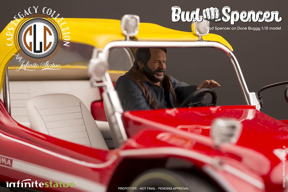 Dune Buggy Modell mit Bud Spencer von Infinite Statue 1:18