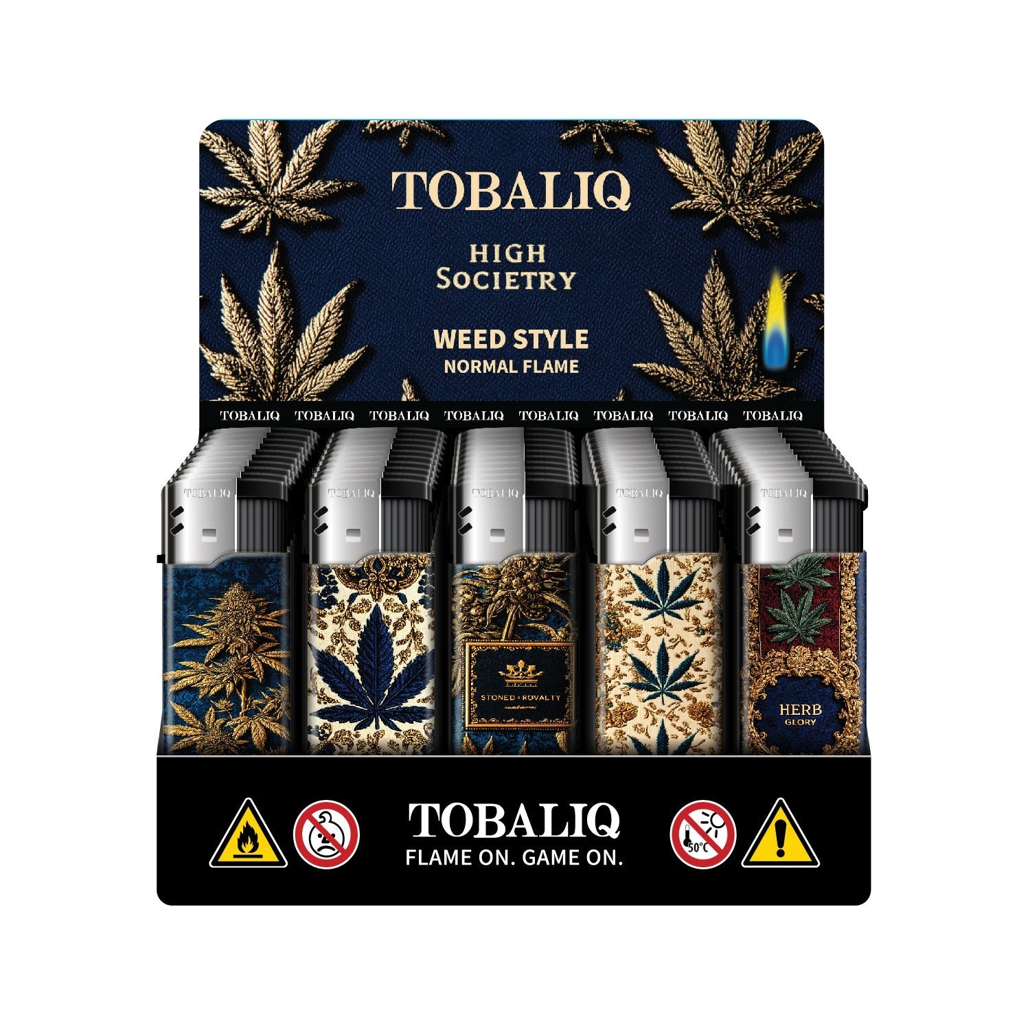 TOBALIQ Feuerzeug WEED STYLE Display