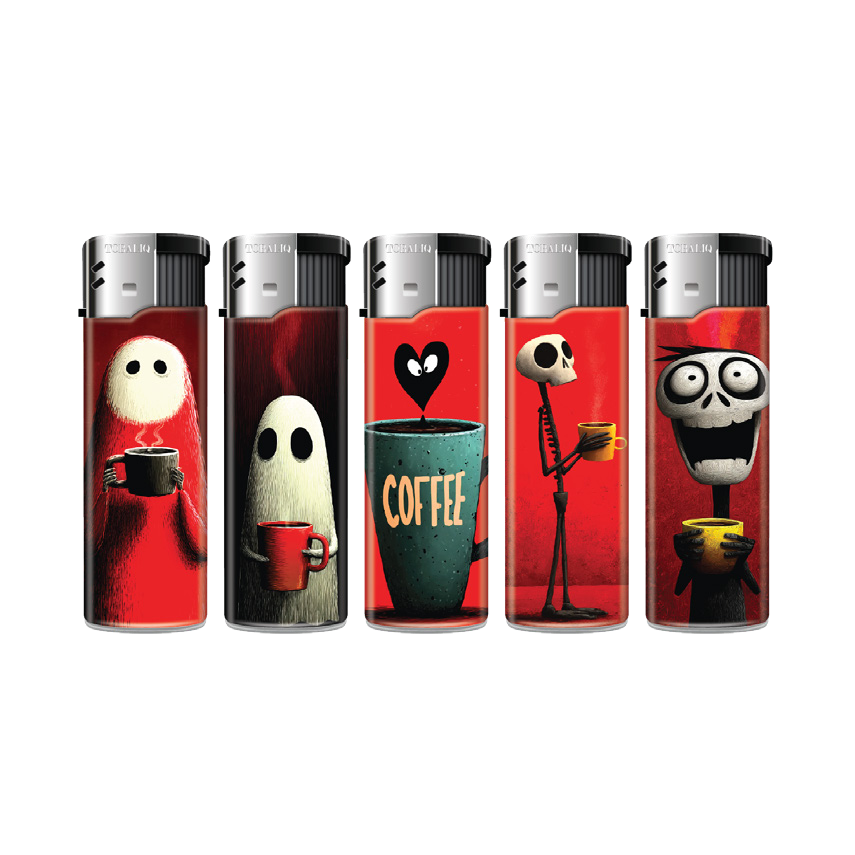 TOBALIQ Feuerzeug COFFEE GHOST Detail