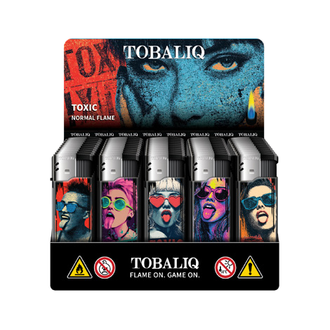 TOBALIQ Feuerzeug TOXIC Display