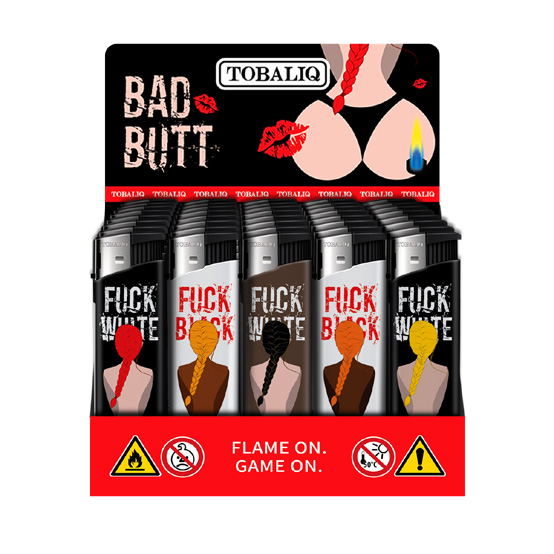 TOBALIQ Feuerzeug BAD BUTT Display