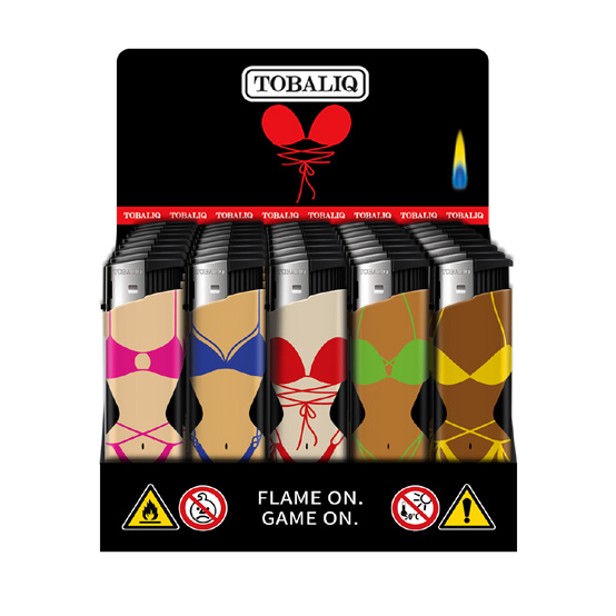 TOBALIQ Feuerzeug BIKINI FAN Display