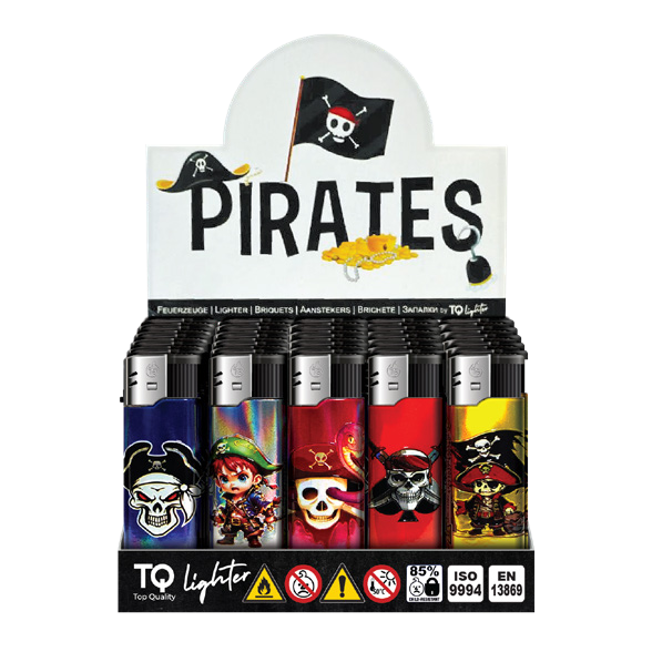 TOBALIQ Feuerzeug PIRATES Display
