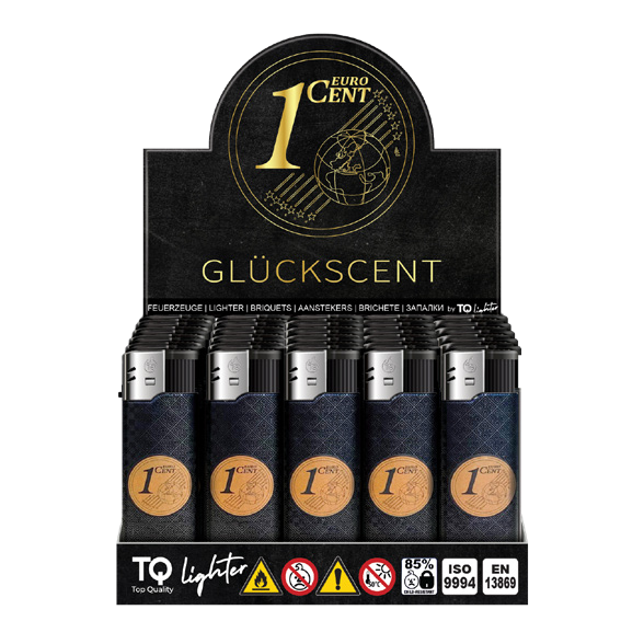 TOBALIQ Feuerzeug GLÜCKSCENT Display