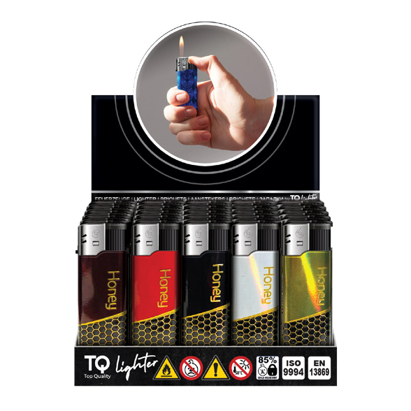 TOBALIQ Feuerzeug HONEYCOMB Display