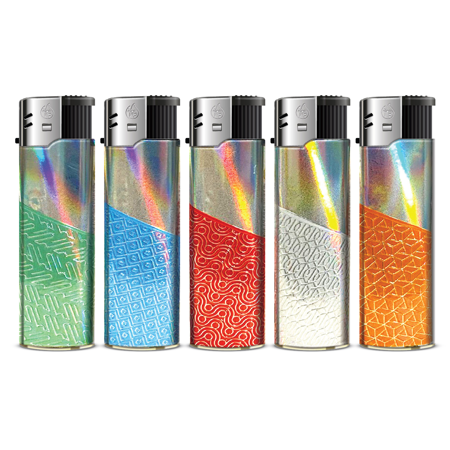TOBALIQ Feuerzeug RAINBOW PATTERNS Detail