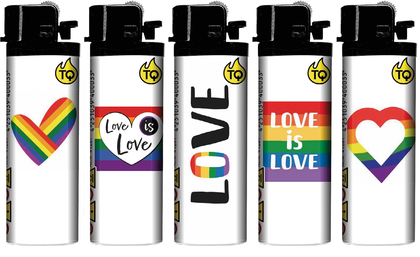 TOBALIQ Feuerzeug LOVE IS LOVE Detail