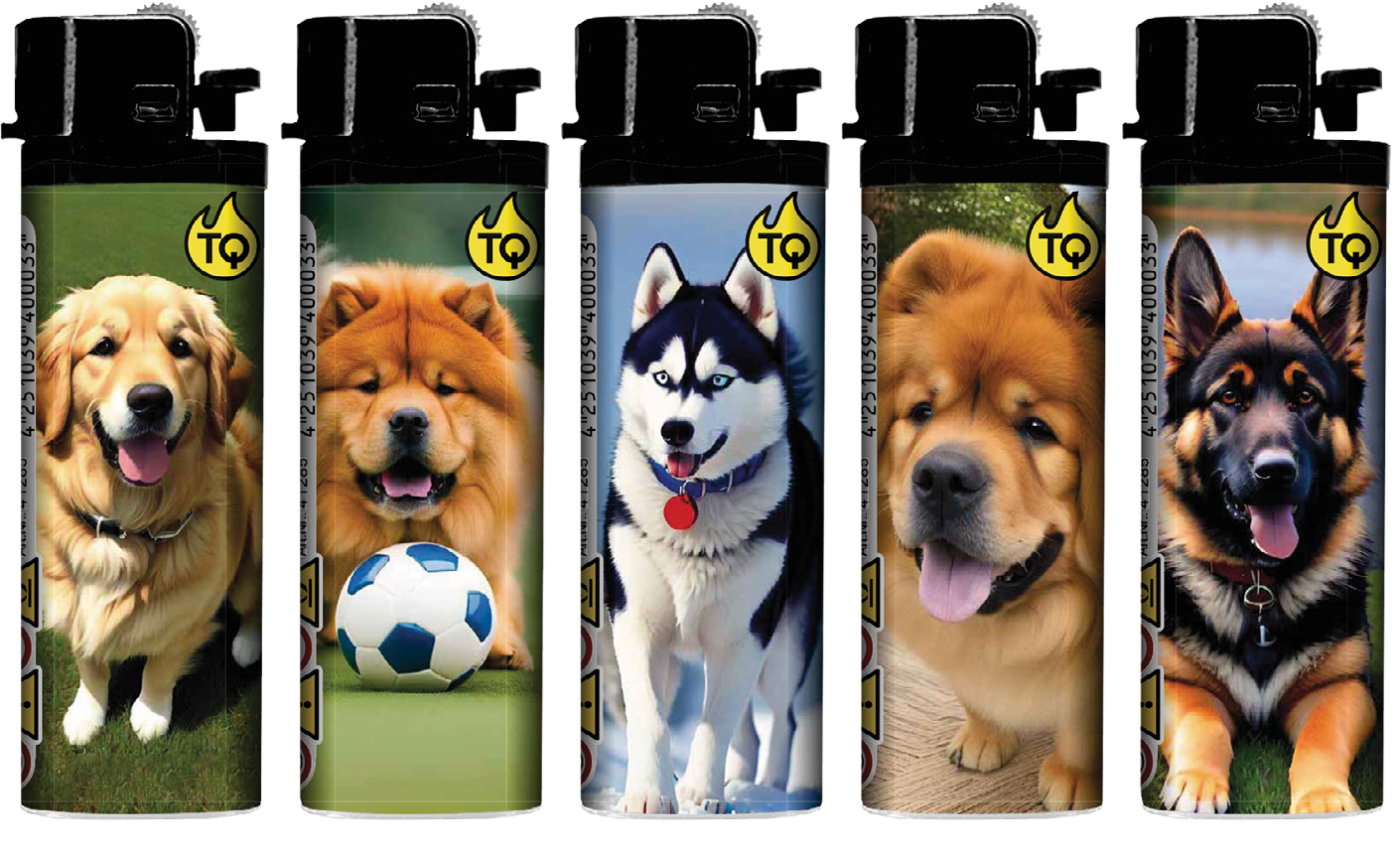TOBALIQ Feuerzeug FAVORITE DOGS Detail