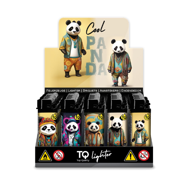 TOBALIQ Feuerzeug COOL PANDA Display