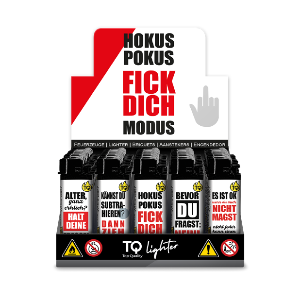TOBALIQ Feuerzeug HOKUS POKUS Display