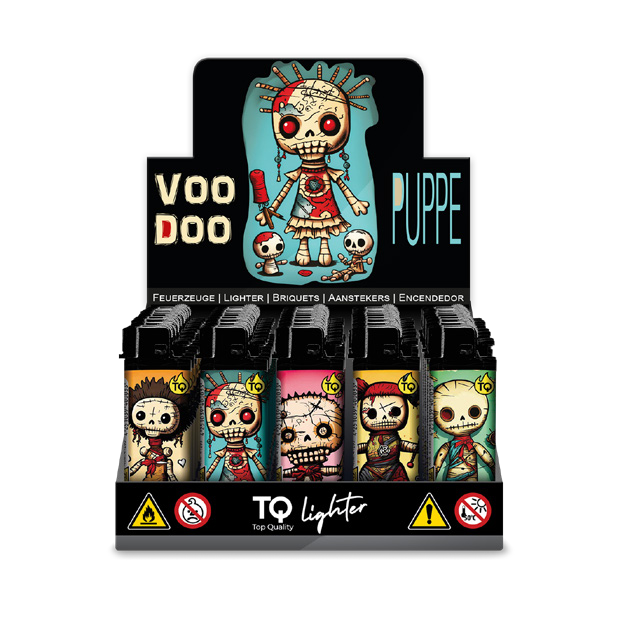 TOBALIQ Feuerzeug VOODOO PUPPE Display