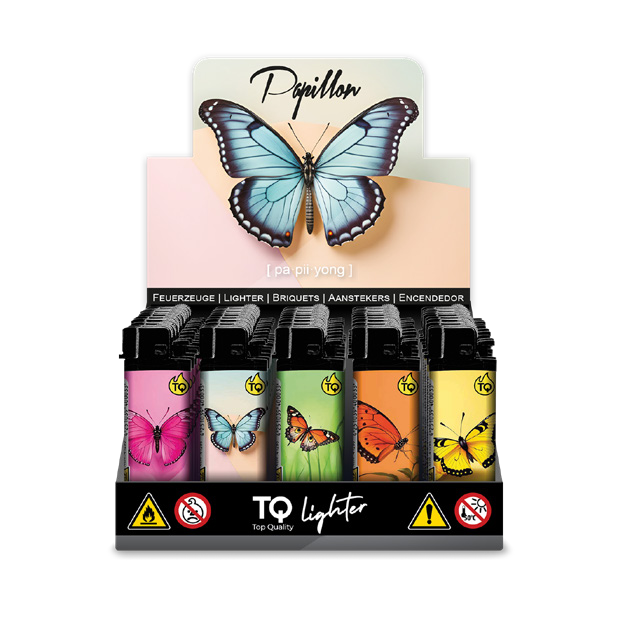 TOBALIQ Feuerzeug PAPILLON Display