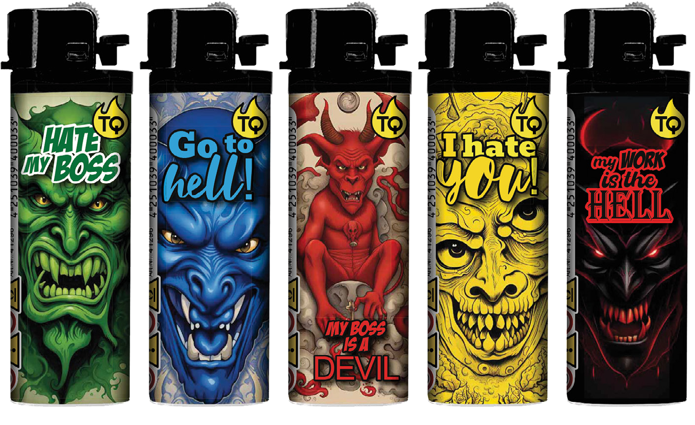 TOBALIQ Feuerzeug DEVIL IN HELL Detail