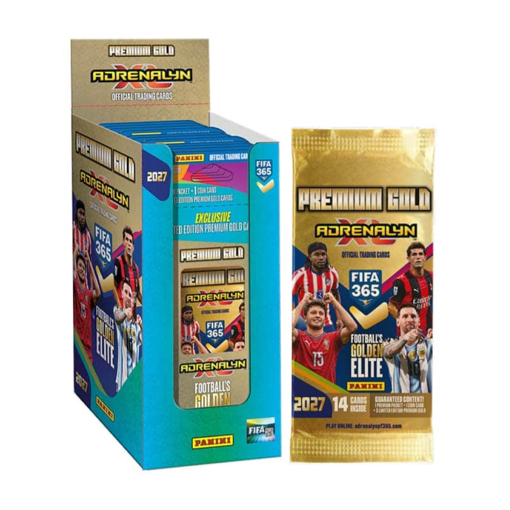 Panini FIFA 365 2026/27 Adrenalyn XL Premium Gold Pack Display