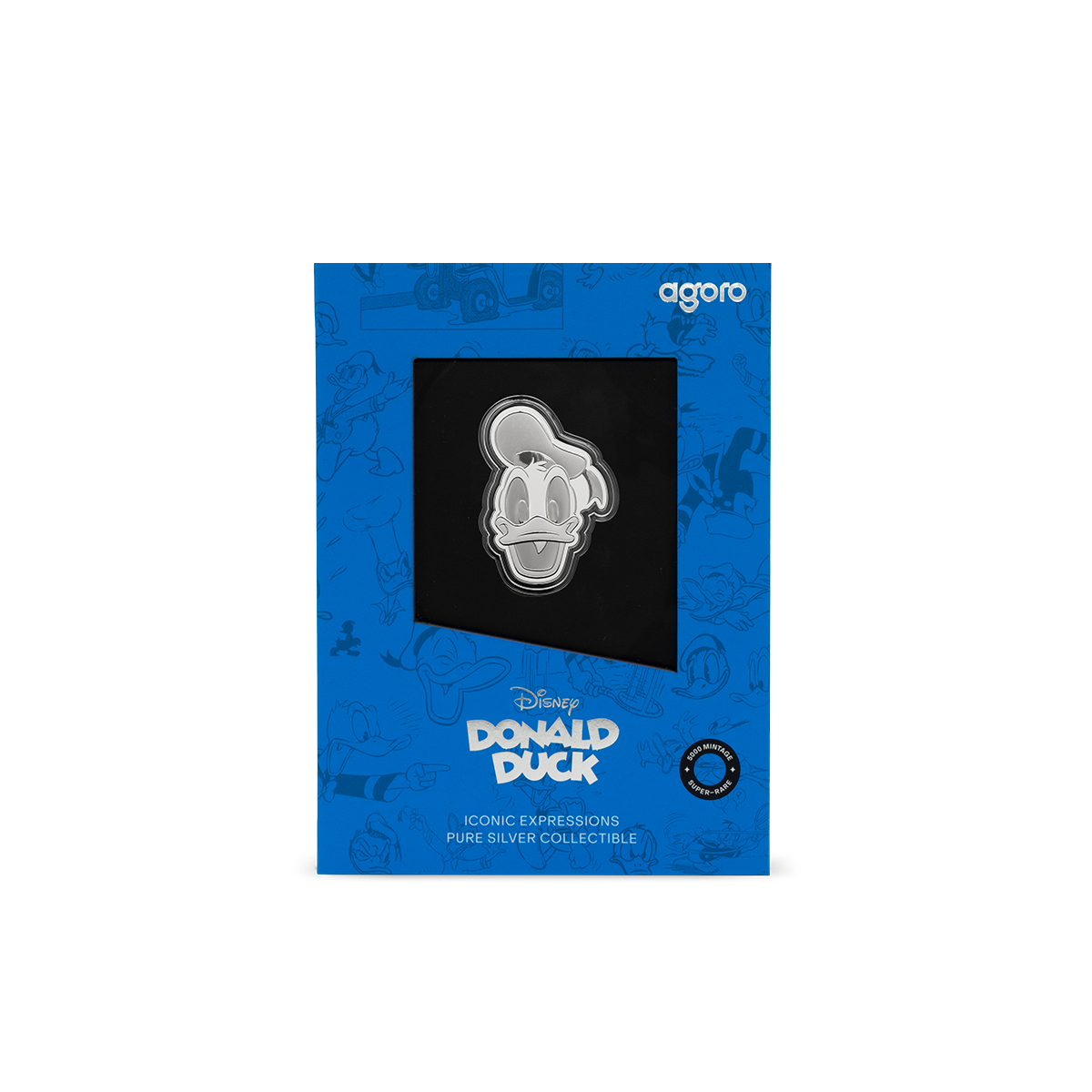 AGORO - Disney - Iconic Expressions - Donald Duck 1/2oz Silver