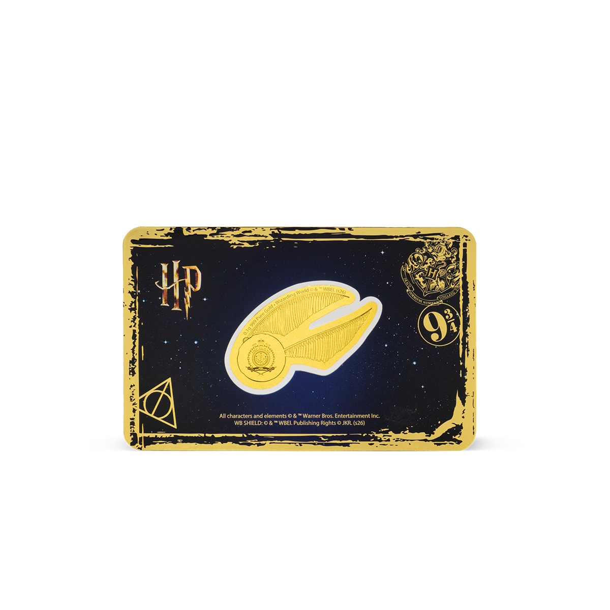 AGORO - Harry Potter 25 Years of Magic - The Golden Snitch Fractional Gold
