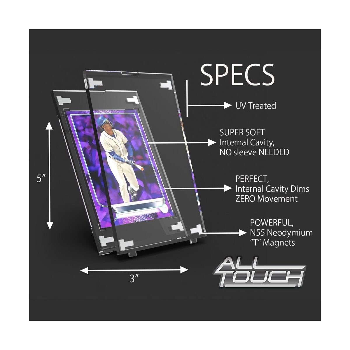 ALL TOUCH CASE - Magnetic Card Holder Blaster Box: T206 (5 Cases)