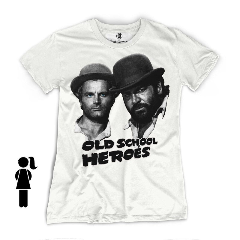 Old School Heroes - Girls T-Shirt (weiss) - Bud Spencer®