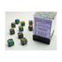 Chessex Festive Mosaic/Yellow 12mm D6 Dice Block (36 Würfel)