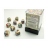 Chessex Festive Vibrant/Brown 12mm D6 Dice Block (36 Würfel)
