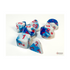 Chessex Gemini Astral Blue-White/Red Polyhedral 7-Dice Set