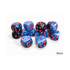 Chessex Gemini Black-Starlight/Red 16mm D6 Dice Block (12 Würfel)