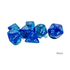 Chessex Gemini Blue-Blue/Light Blue Luminary Polyhedral 7-Dice Set
