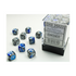 Chessex Gemini Blue-Steel/White 12mm D6 Dice Block (36 Würfel)