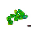Chessex Gemini Plasma Green-Teal/Orange Luminary Set of Ten D10s