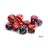 Chessex Gemini Purple-Red/Gold 16mm D6 Dice Block (12 Würfel)