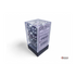 Chessex Gemini Purple-Steel/White 16mm D6 Dice Block (12 Würfel)