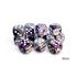 Chessex Gemini Purple-Steel/White 16mm D6 Dice Block (12 Würfel)