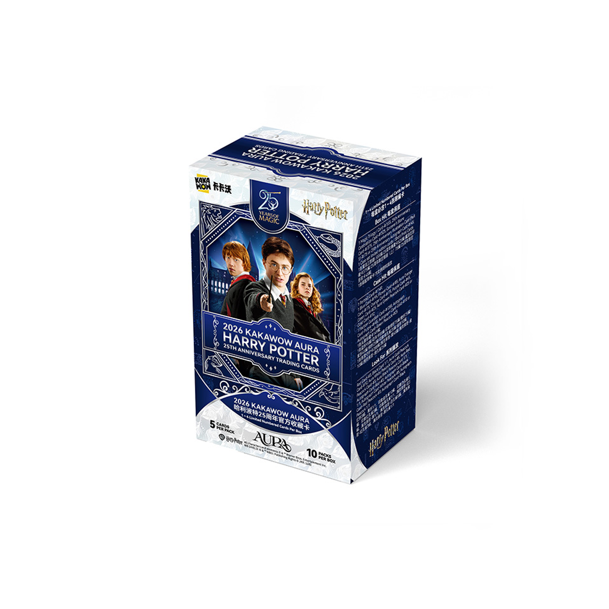 KAKAWOW - 2026 Aura Harry Potter 25th Anniversary Trading Cards Booster Display (10 Packs) - EN