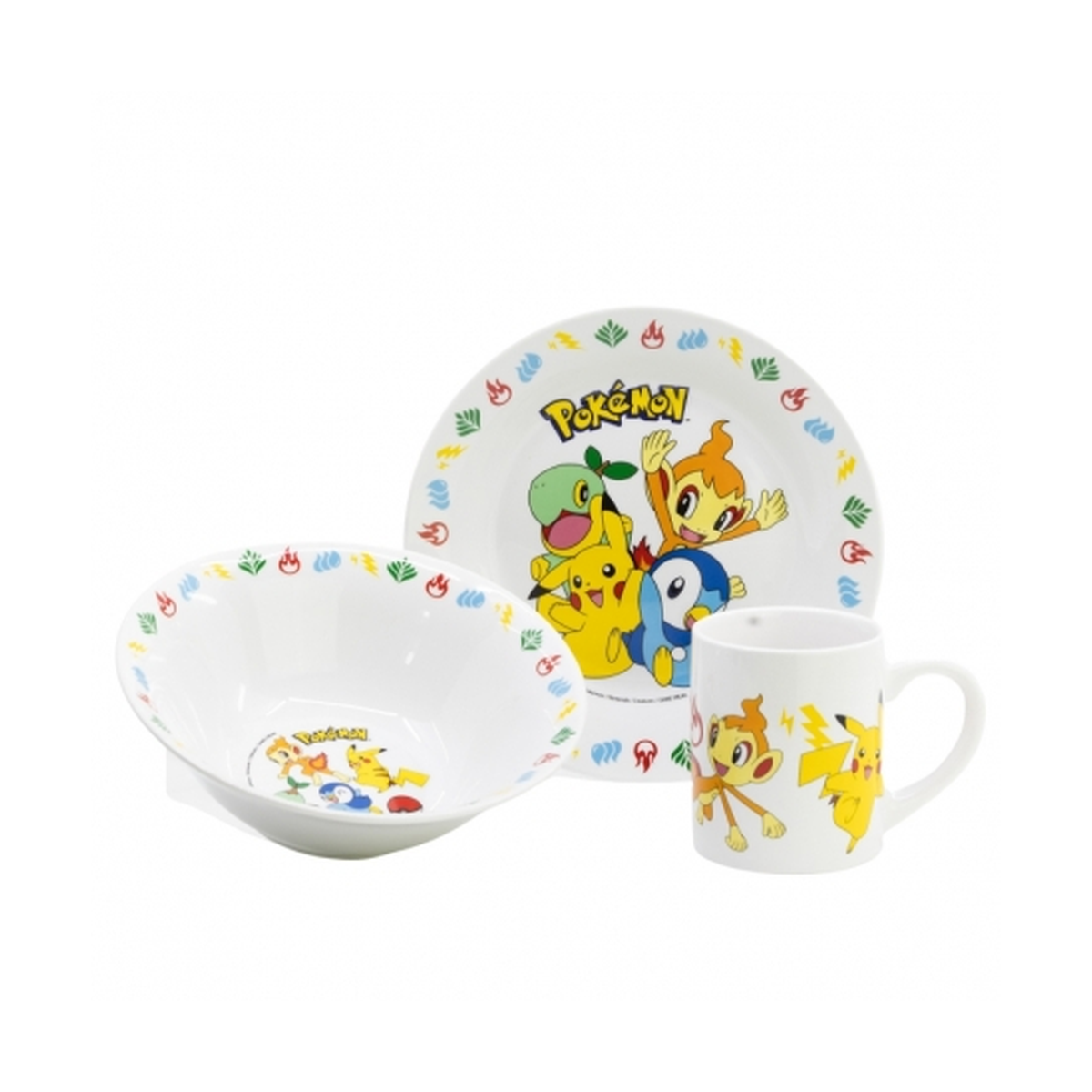 Pokémon - 3-teiliges Keramik-Snack-Set in Geschenkbox – Pokémon Happy Fun