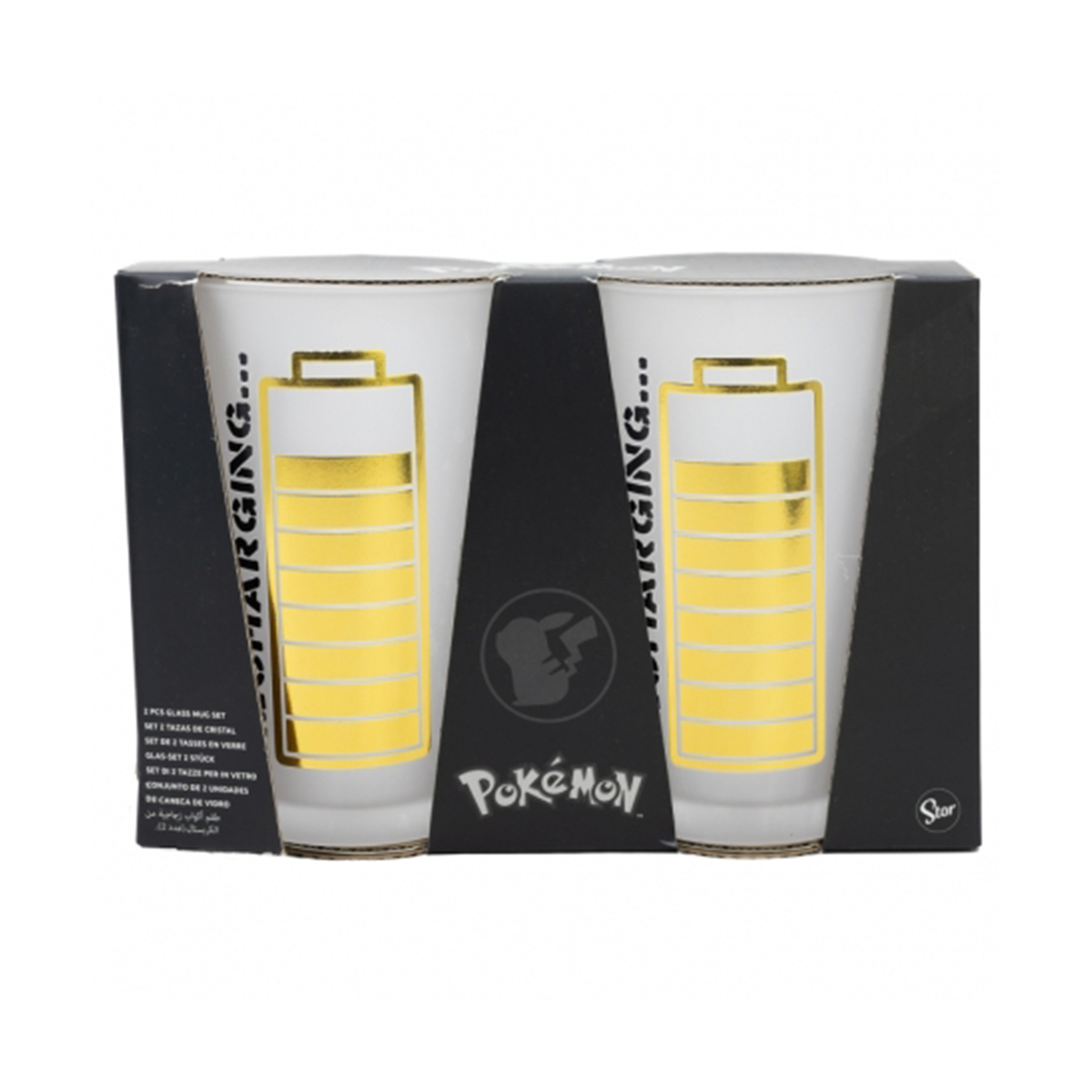 Pokémon - Pokémon "Recharging" Gläser 490 ml (2 Gläser)