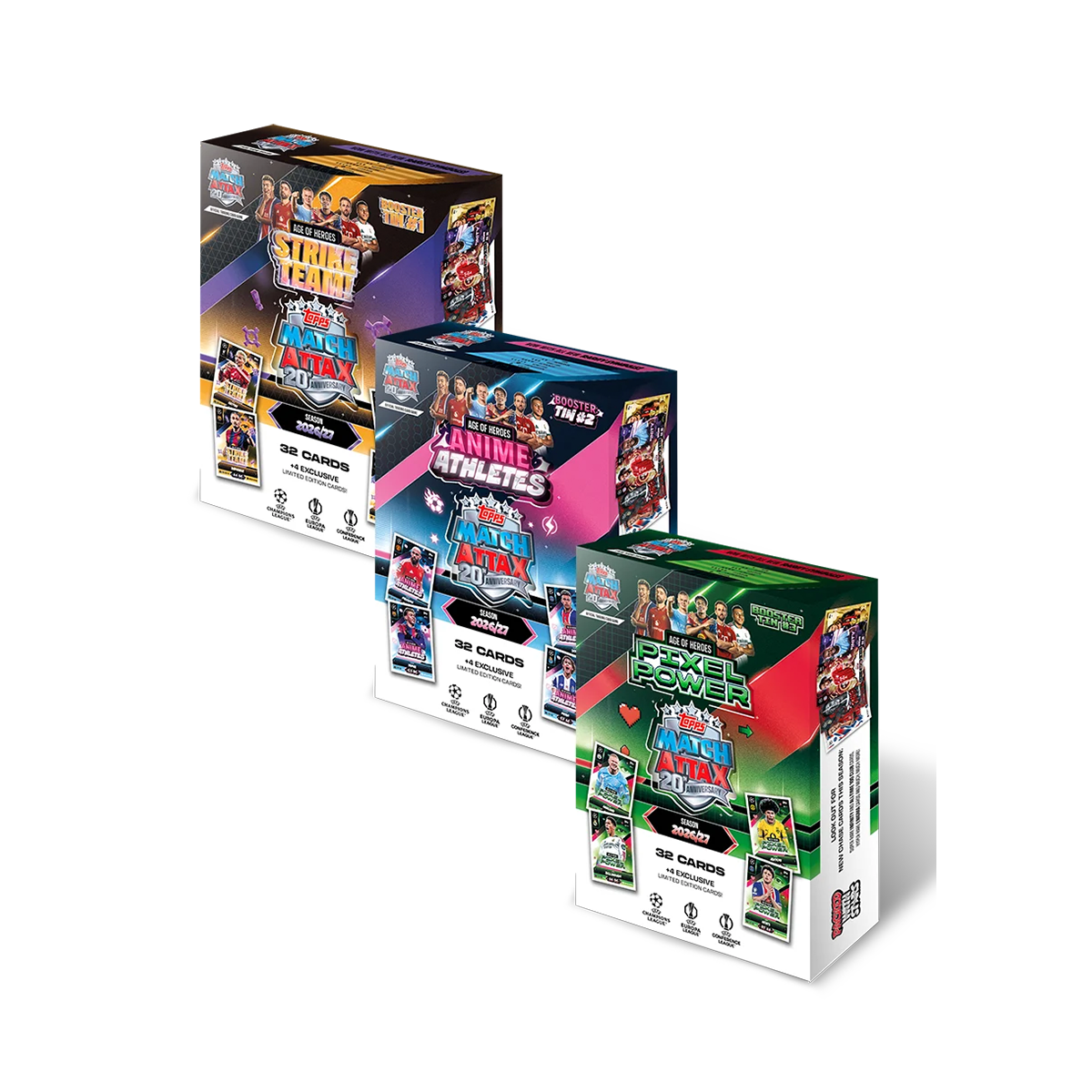 Topps Match Attax UCC 2026/27 Booster Tin Bundle (3 Tins)