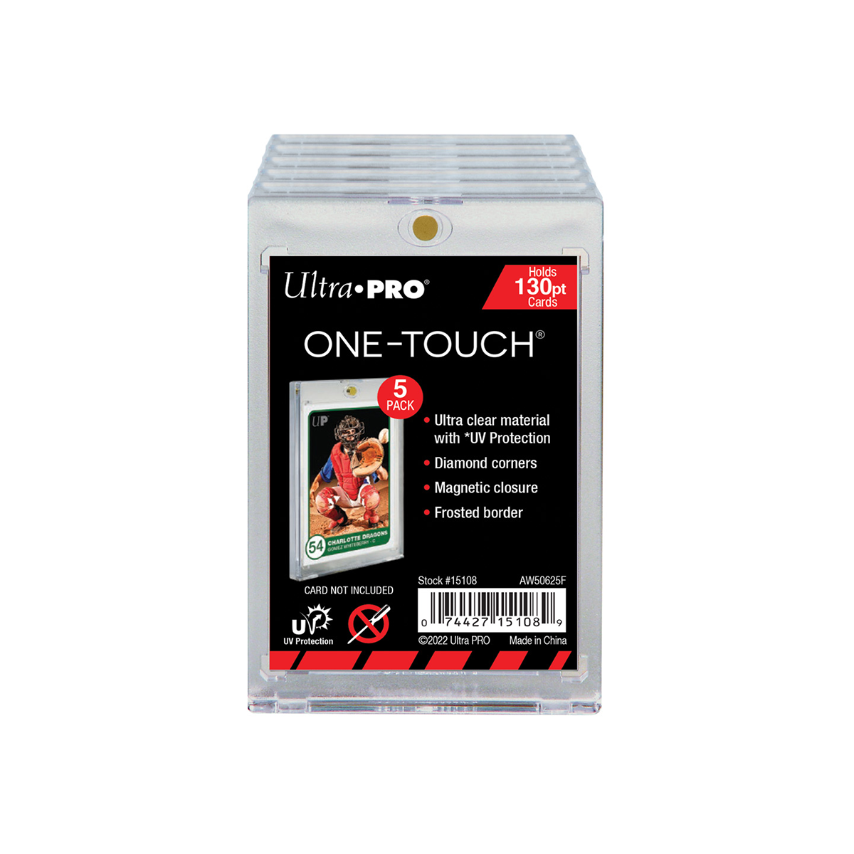 Ultra PRO 130PT UV ONE-TOUCH Magnetic Holder (5 count retail pack)