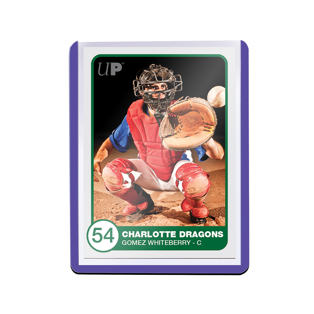 Ultra PRO 3" x 4" Purple Border Toploader 25ct