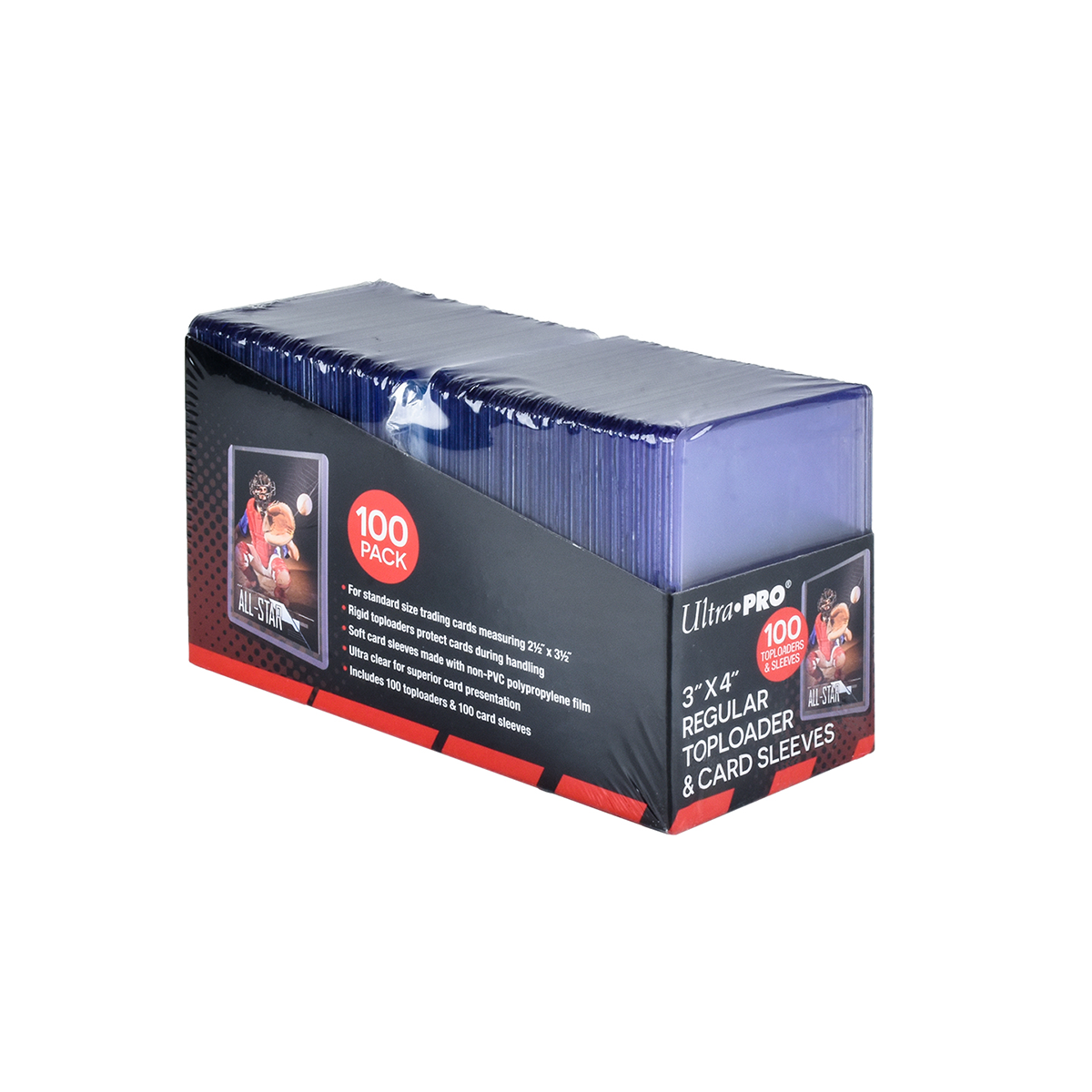 Ultra PRO 3" x 4" Regular Toploaders & Penny Sleeves (100 count retail pack)