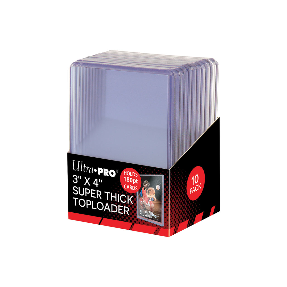 Ultra PRO 3" X 4" Super Thick 180PT Toploader 10ct