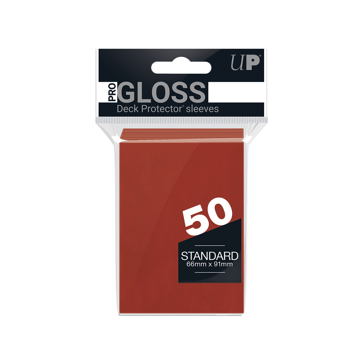 Ultra PRO PRO-Gloss 50ct Standard Deck Protector® Sleeves: Red